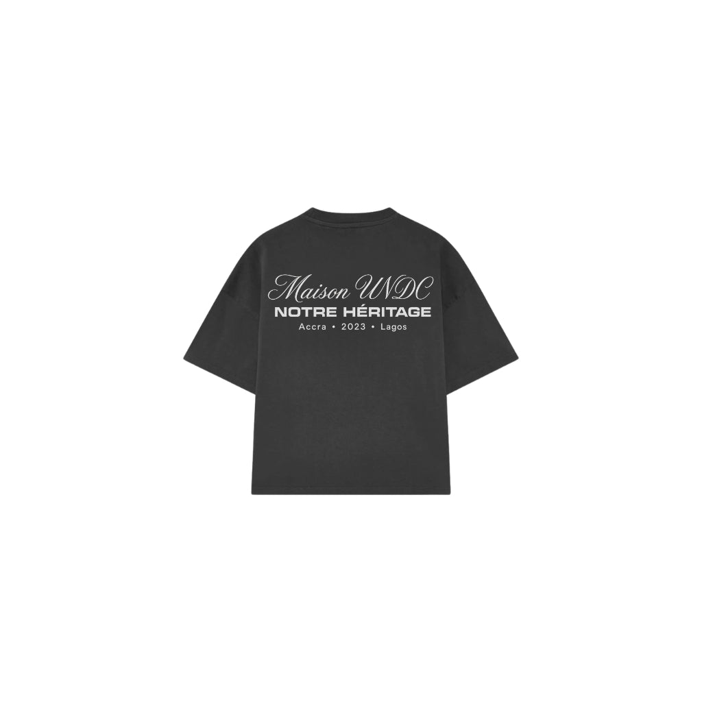 Maison UNDC Charcoal Heritage Tee