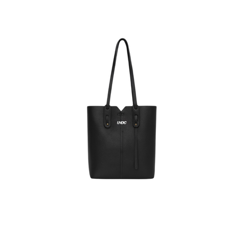 Grand Cabas Grain Black Leather Tote Bag by UNDC Fashion Ghana