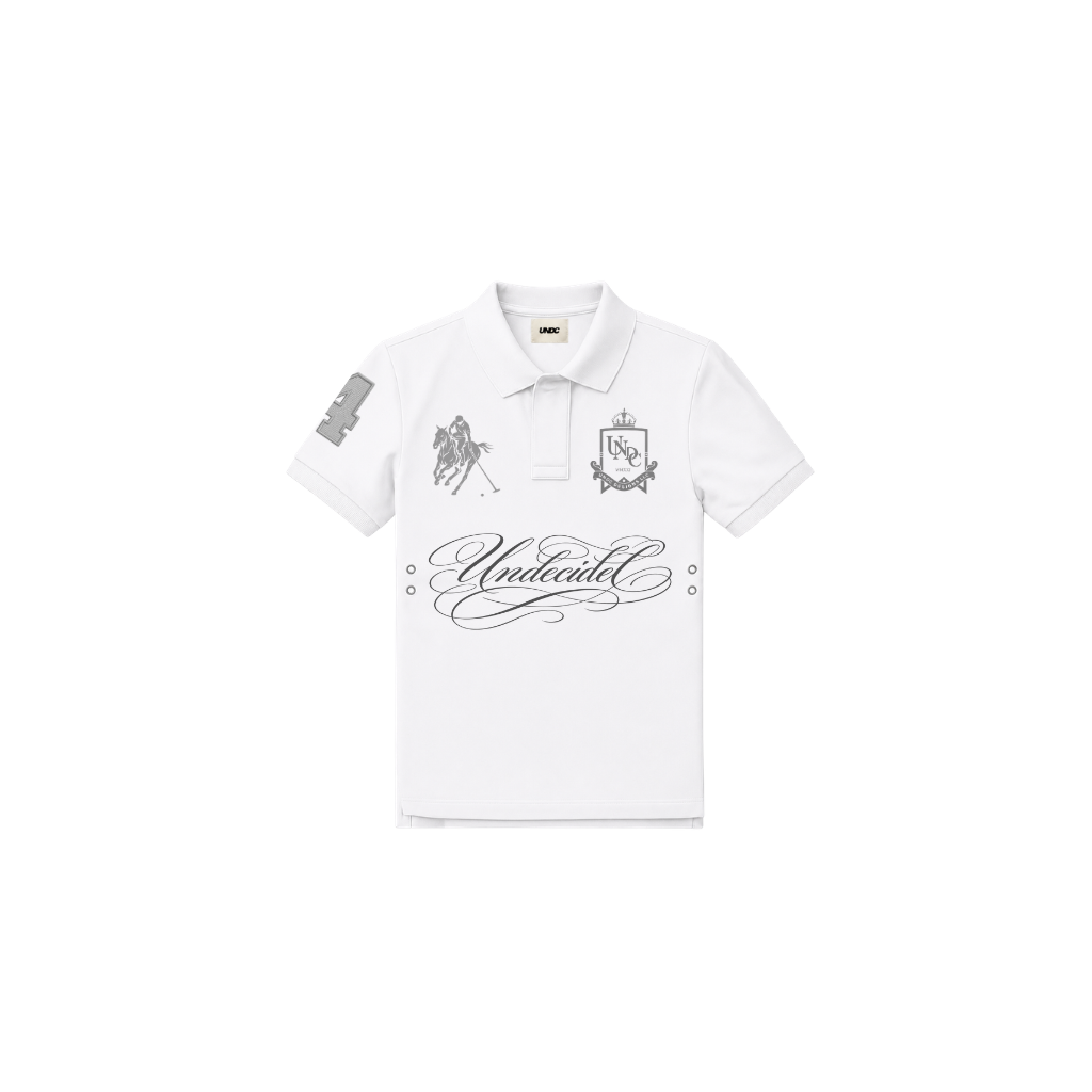 Monochrome Polo Shirt Blanc