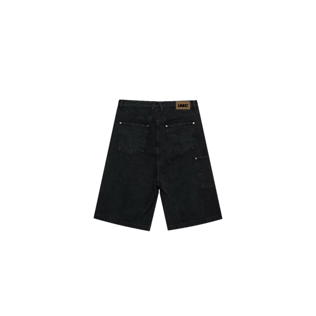 UNDC Monochrome Denim Jorts detail shot by UNDC Fashion Ghana