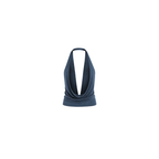 Graphite Blue Cascade halter top worn by model UNDC Fashion Ghana